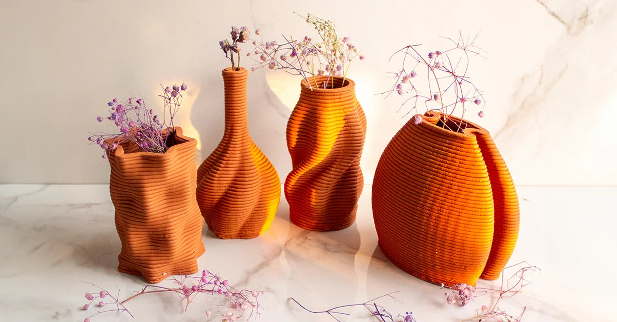 Terracotta Flower Vase