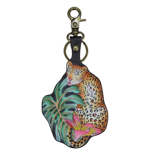 Painted Leather Bag Charm - K0034| Anuschka Leather India