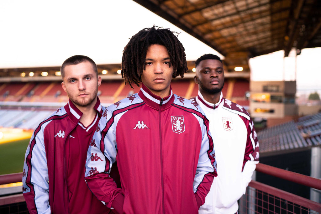 Aston Villa FC players wearing the Kappa® kit.