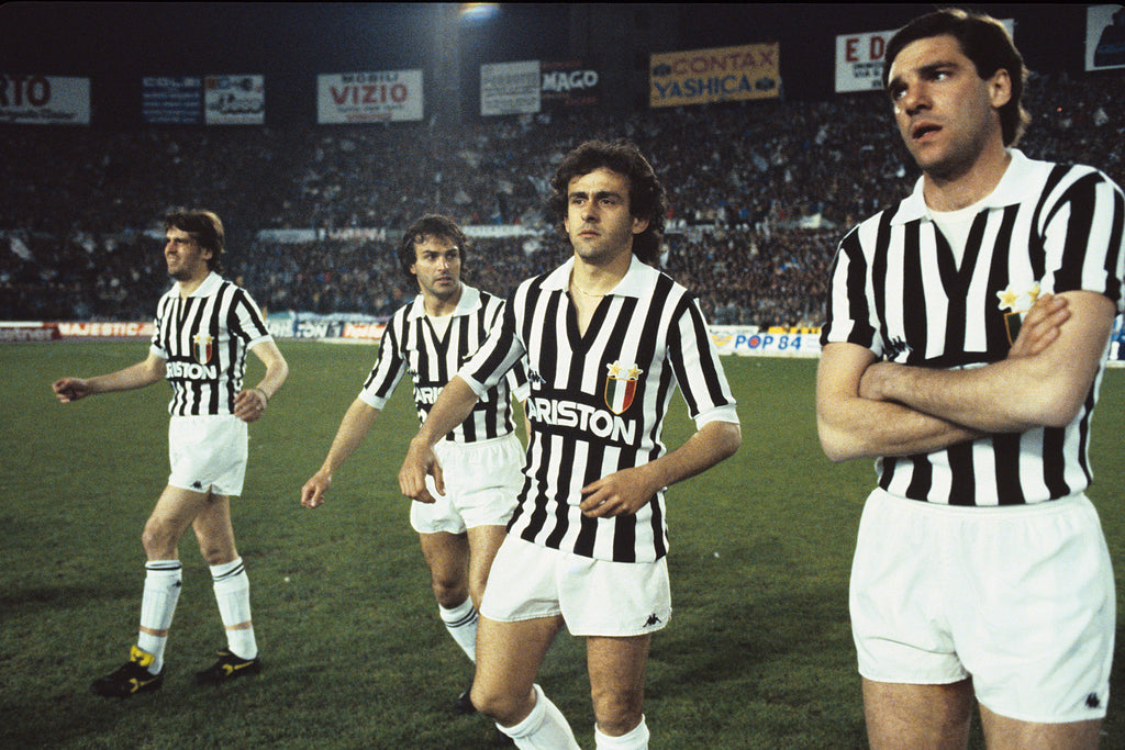 The Juventus FC Team wearing the Kappa® sponsored kit in 1979.