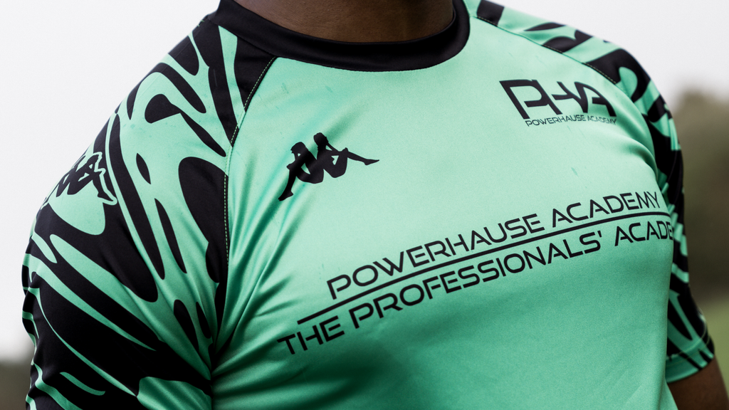 Chrest close up of new PowerHause Academy kit by Kappa