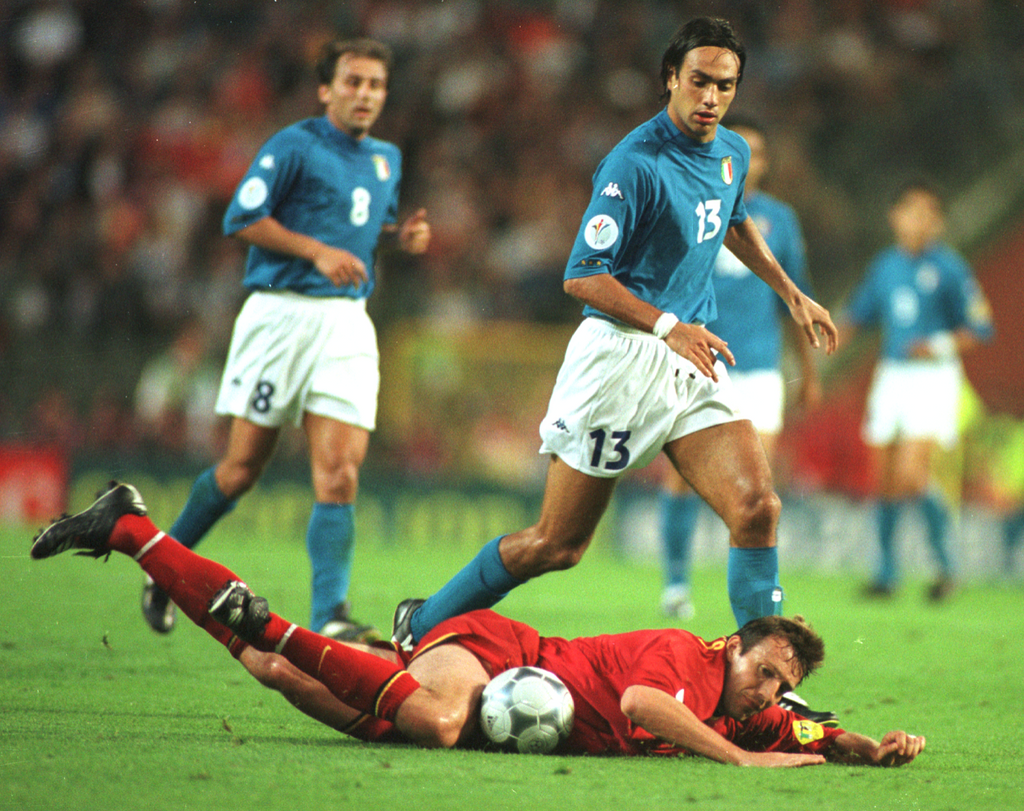 Alessandro Nesta in the Kappa® Italian National Football Team kit