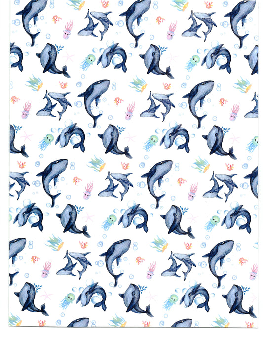 Dolphins & Jellyfish Decorative Diamond Painting Release Papers – Crafts  With Crashley