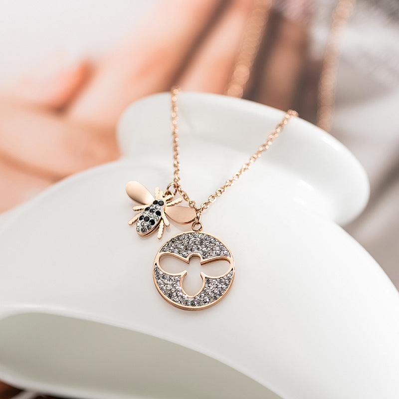 2024 New Original Austrian Crystal Charms Luxury Insect Bee Necklace  Earring Bracelet Retro Beetle Jewelry Sets for Women - AliExpress