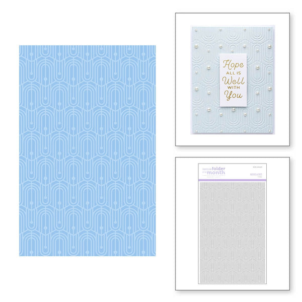 Spellbinders: Optical Arches Embossing Folder from the Be Bold Collection