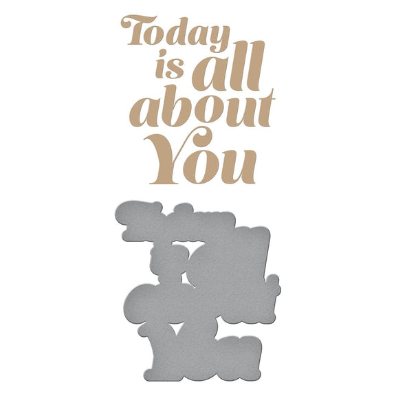 Glimmering All About You Hot Foil Plate & Die Set