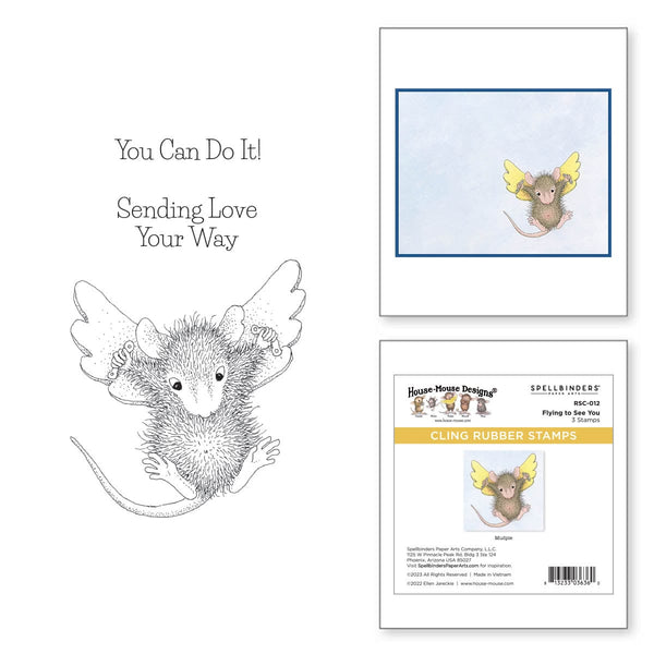 Hold On! Cling Rubber Stamp Set from the House-Mouse Holiday