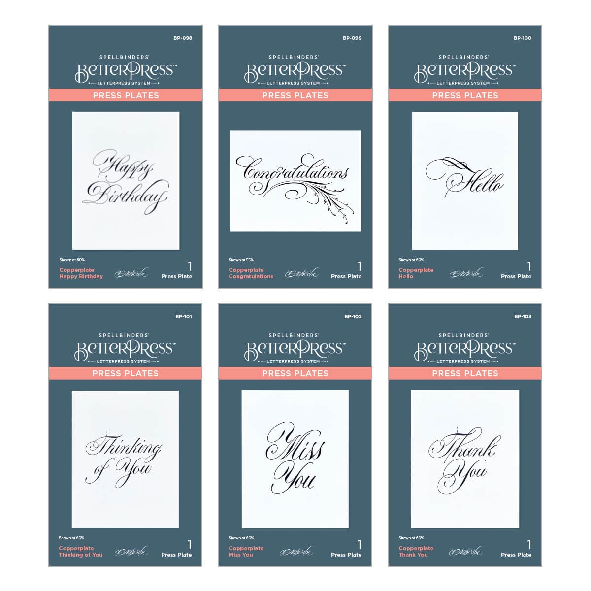 Image of Copperplate Everyday Sentiments Collection Bundle by Paul Antonio