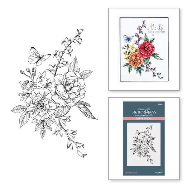 Spellbinders BetterPress : Flower Garden Ink Mini Set - 4 Pack BPI-012