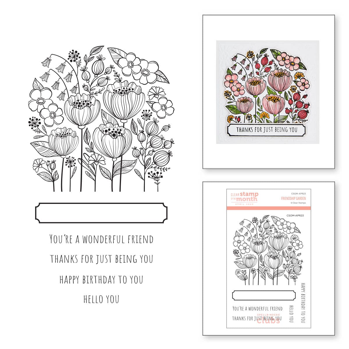 Image of Friendship Garden - Clear Stamp of the Month