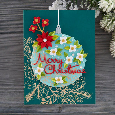 Outlined Christmas Sentiments | Small Die of the Month - Spellbinders ...