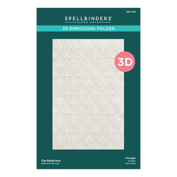 Spellbinders Tile Reflection 3D Embossing Folder