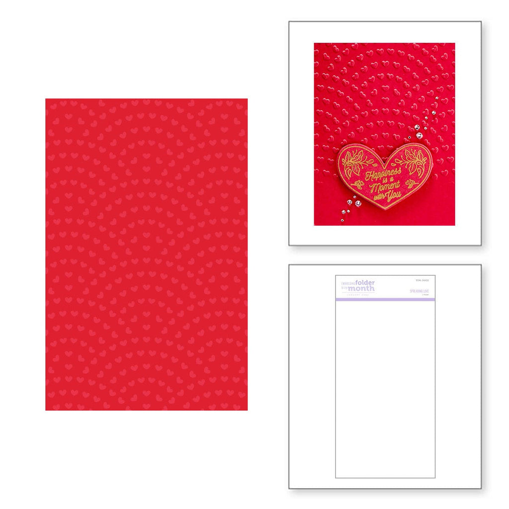 Spreading Love - Embossing Folder of the Month - Spellbinders Paper Arts