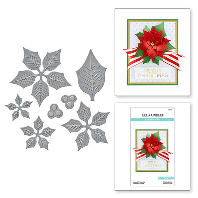 Shapeabilities Layered Poinsettia Etched Dies - Spellbinders Paper Arts