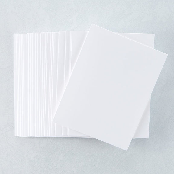 A2 White Cards Top Fold - 25 ct.