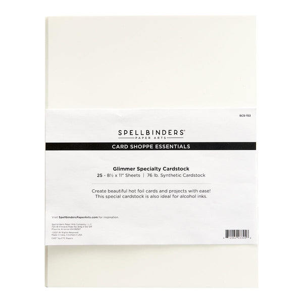 Spellbinders Cardstock 8.5X11 25/PKG Cream