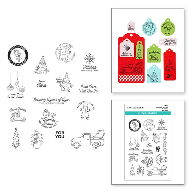SB Handmade Gift Tags Clear Stamp Set