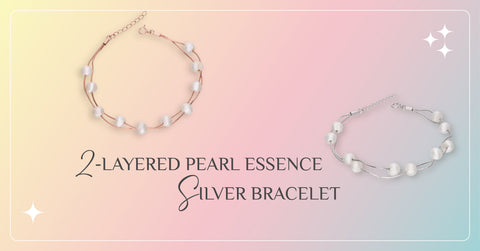pearl silver bracelet