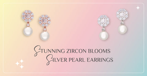 silver pearl earrings