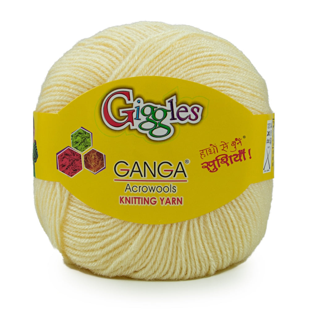 Ganga Desire Hand Knitting and Crochet yarn (White) (200gms)