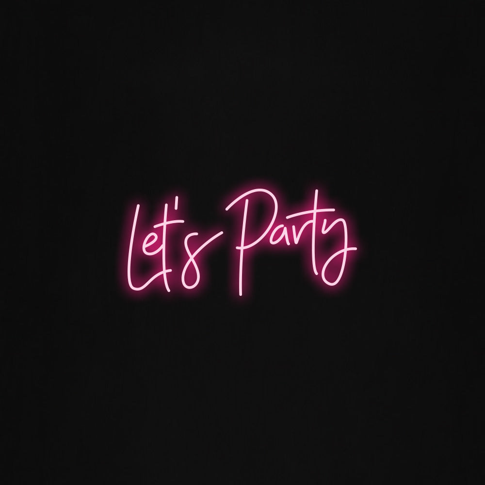 lets party light up sign