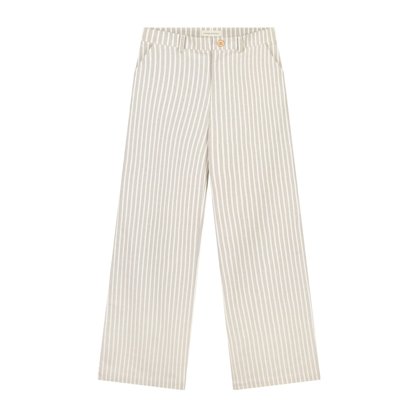 Wide legged Trousers Cotton Stripe – CharlieMary