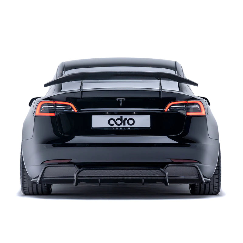 ADRO TESLA MODEL 3 CARBON FIBER REAR DIFFUSER V2