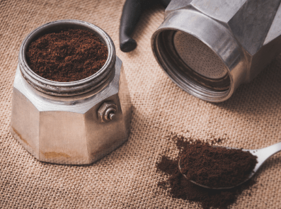 Brewing with a Moka Pot - Coffee Grind Required