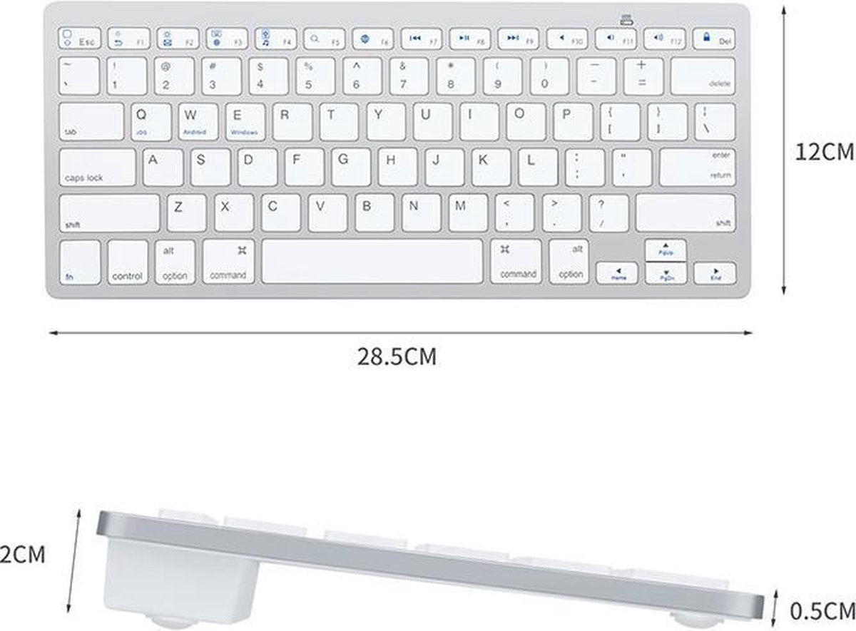 Keyboard Wireless Draadloos Bluetooth Smart TV / Table – mobiwereld.com