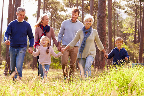 walking family