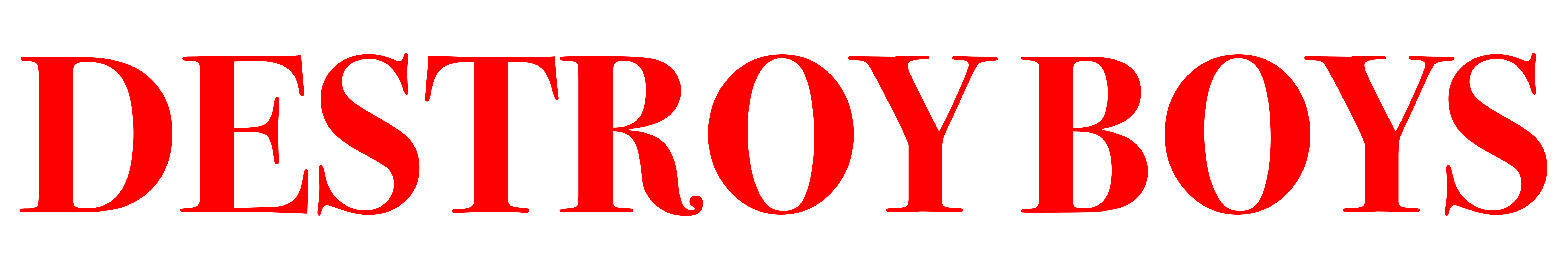 destroy boys red logo