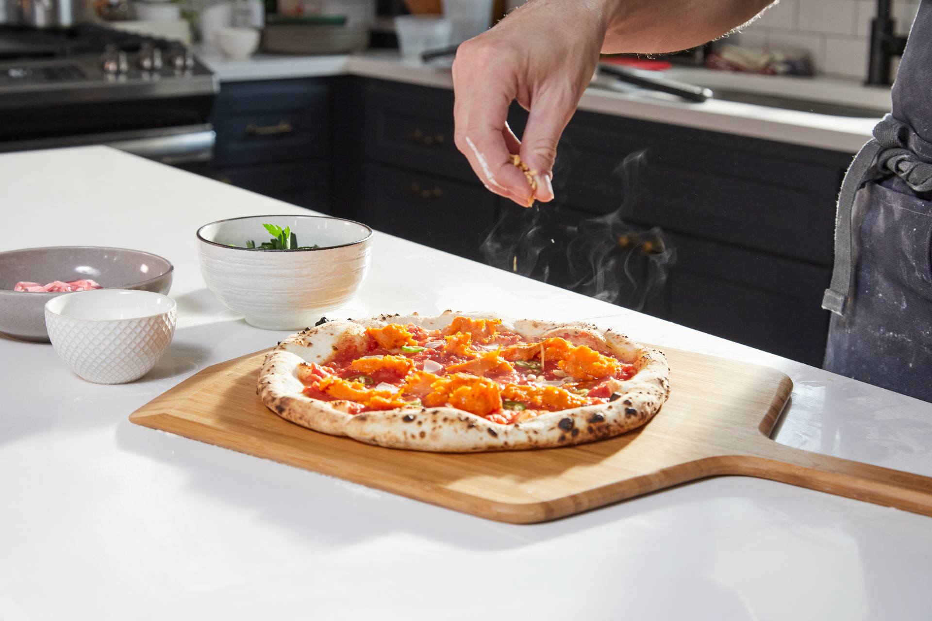 Harissa-spiced Sweet Potato Pizza