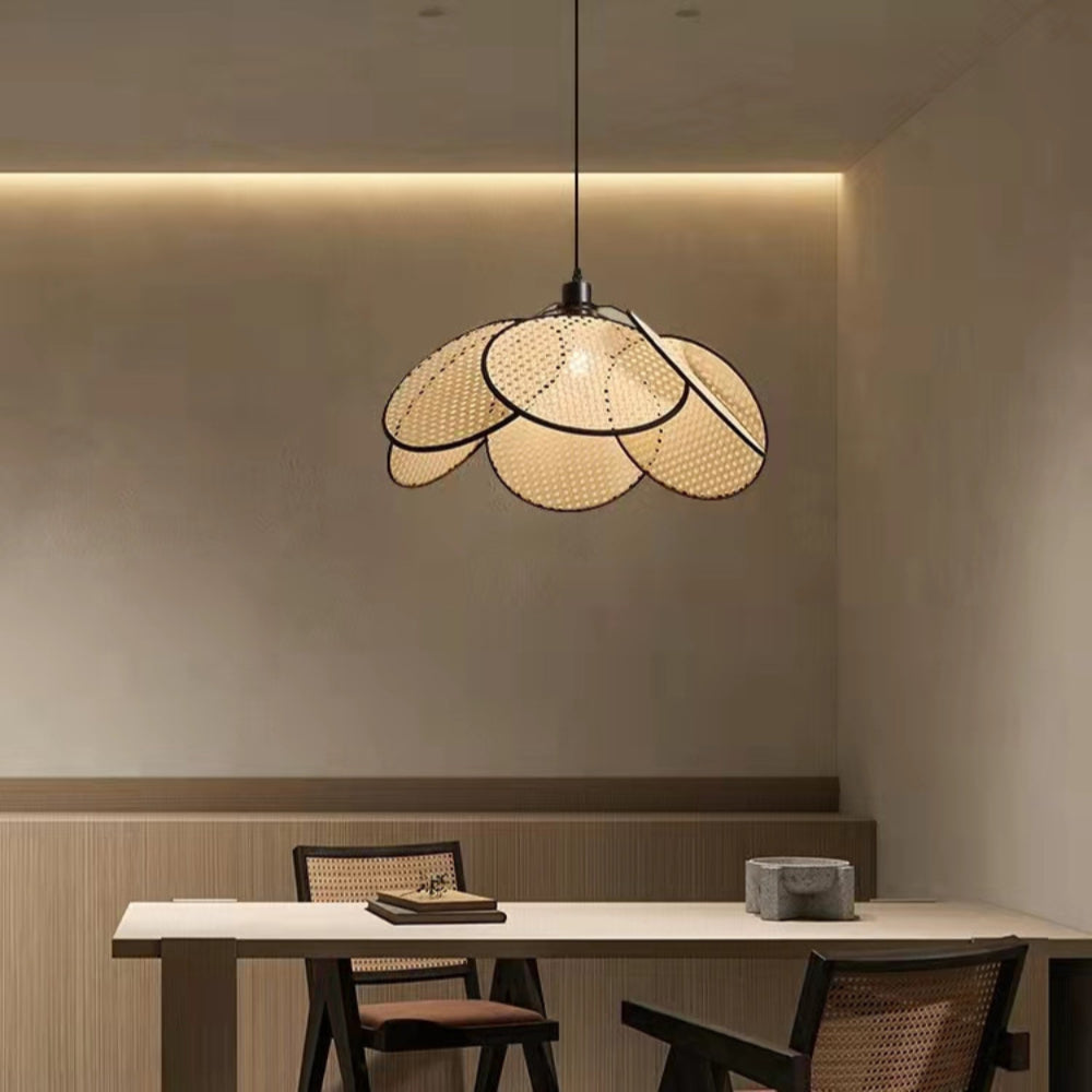 modern rattan pendant light