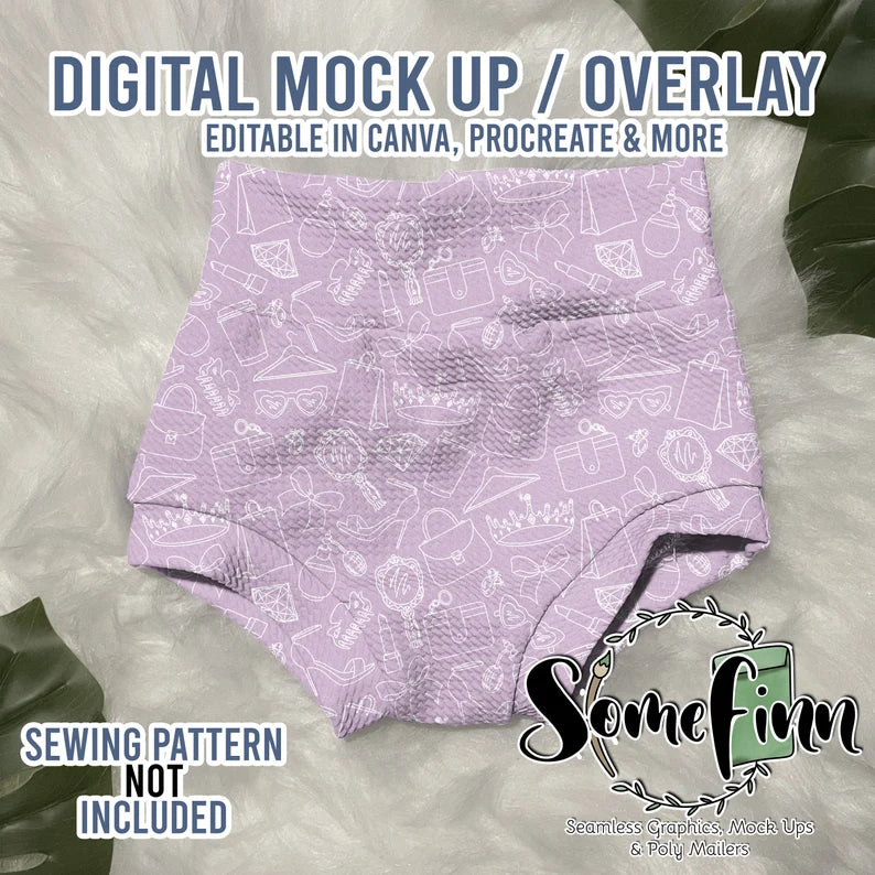 Bullet Fabric Bummies Realistic Mock Up