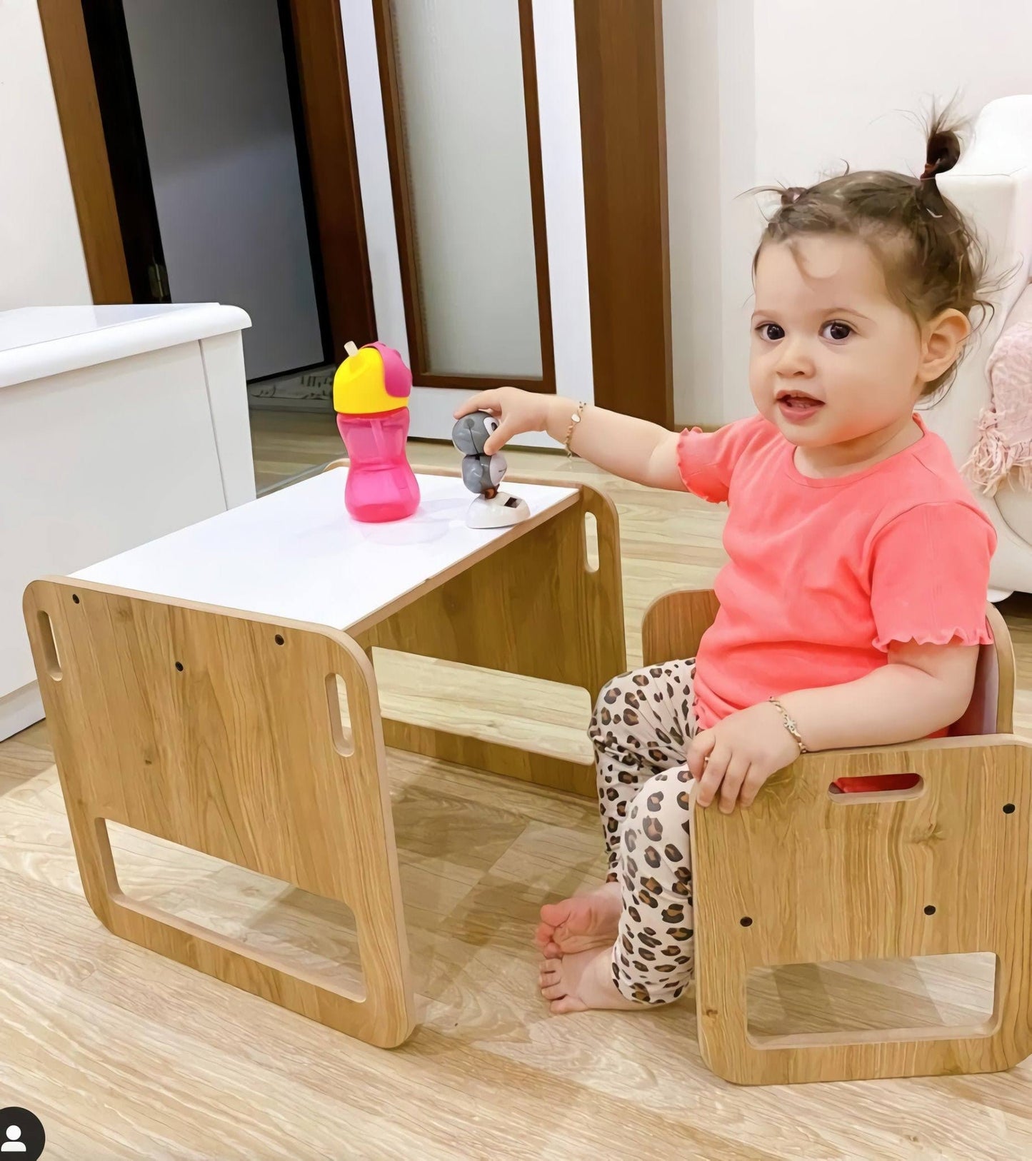 Adjustable Montessori Weaning Chair & Table Set