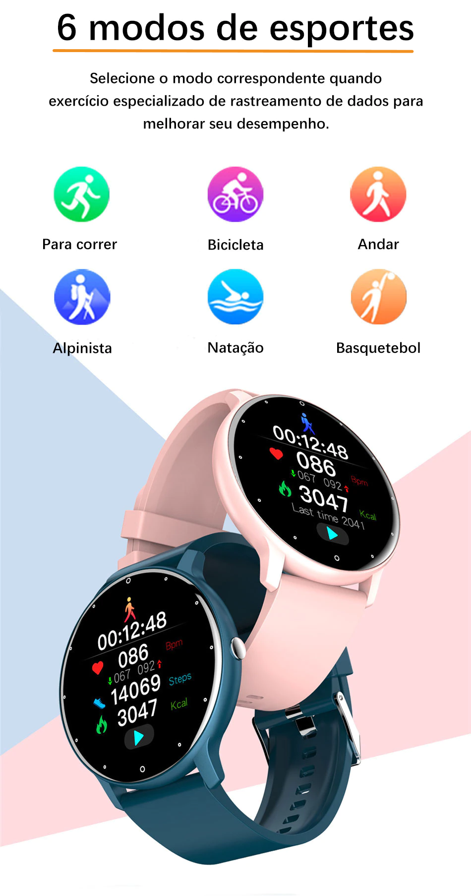 Relógio Digital Inteligente Smartwatch D20 PRO Unissex - Deliuz