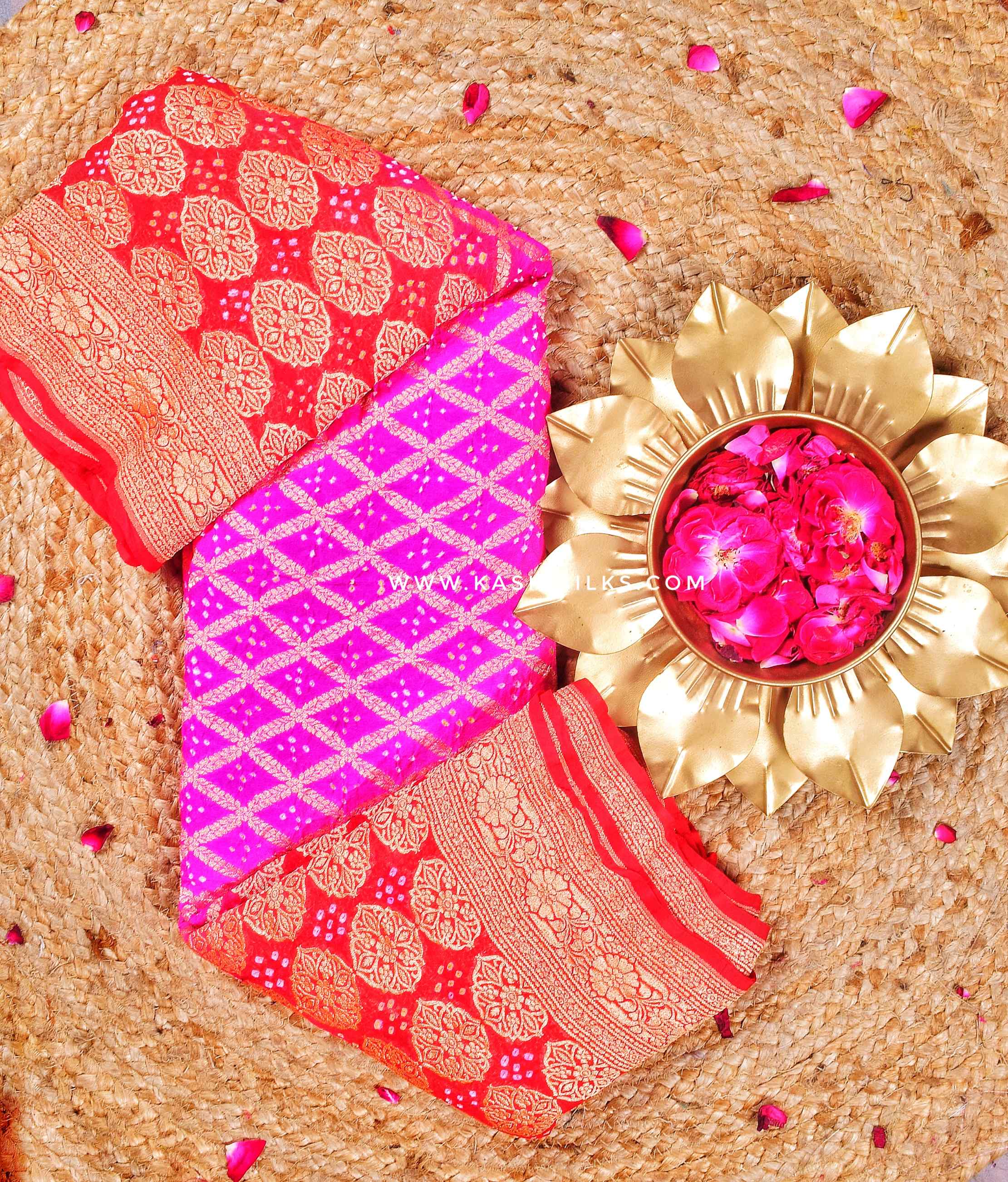 Banarasi Bandhani Saree