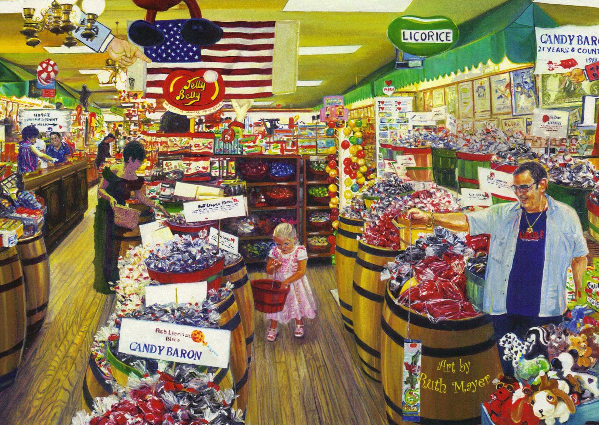 Illustration of The Candy Baron store
