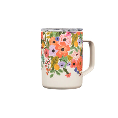 Corkcicle Coffee Mug - Rifle Paper Co. Lively Floral Cream - 16oz