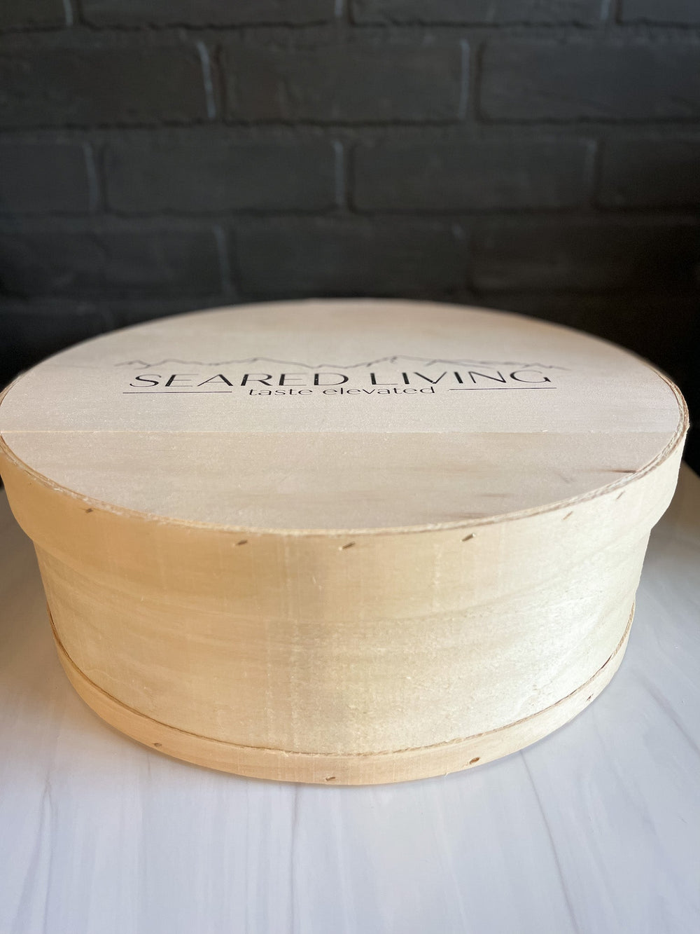 Small Signature Round Wooden Keepsake Box – Cheese to Please