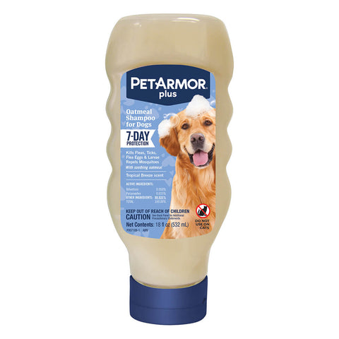 PetArmor® Plus Flea & Tick Shampoo with Oatmeal for Dogs 