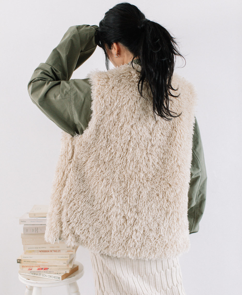 eco fur vest – SUWDEE