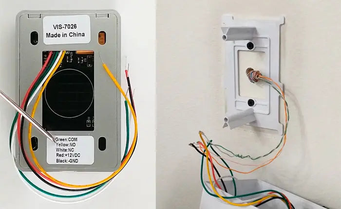 How to wire a push to exit button