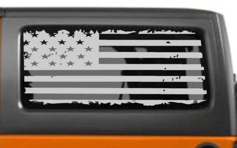 Jeep Wrangler JK Decals Stickers Set of Distressed American Flag Patri – US  PATRIOTS DESIGN