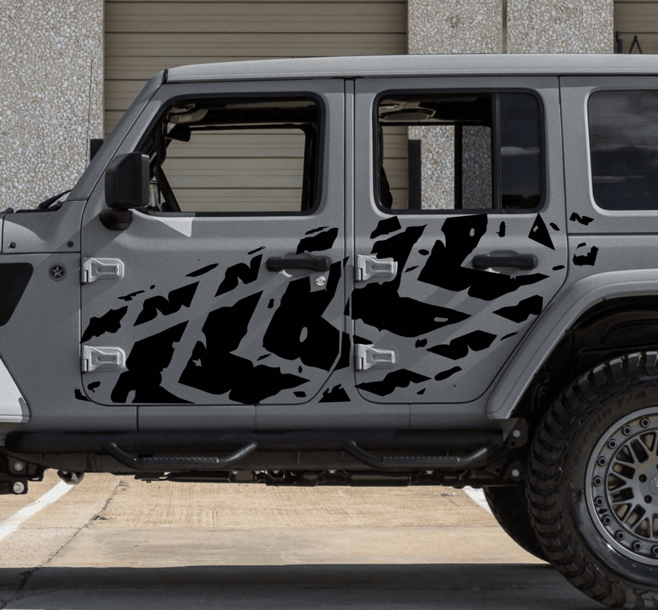 Set of Tire Tracks Side Door Decals For Jeep Wrangler JL 4-Door – US  PATRIOTS DESIGN