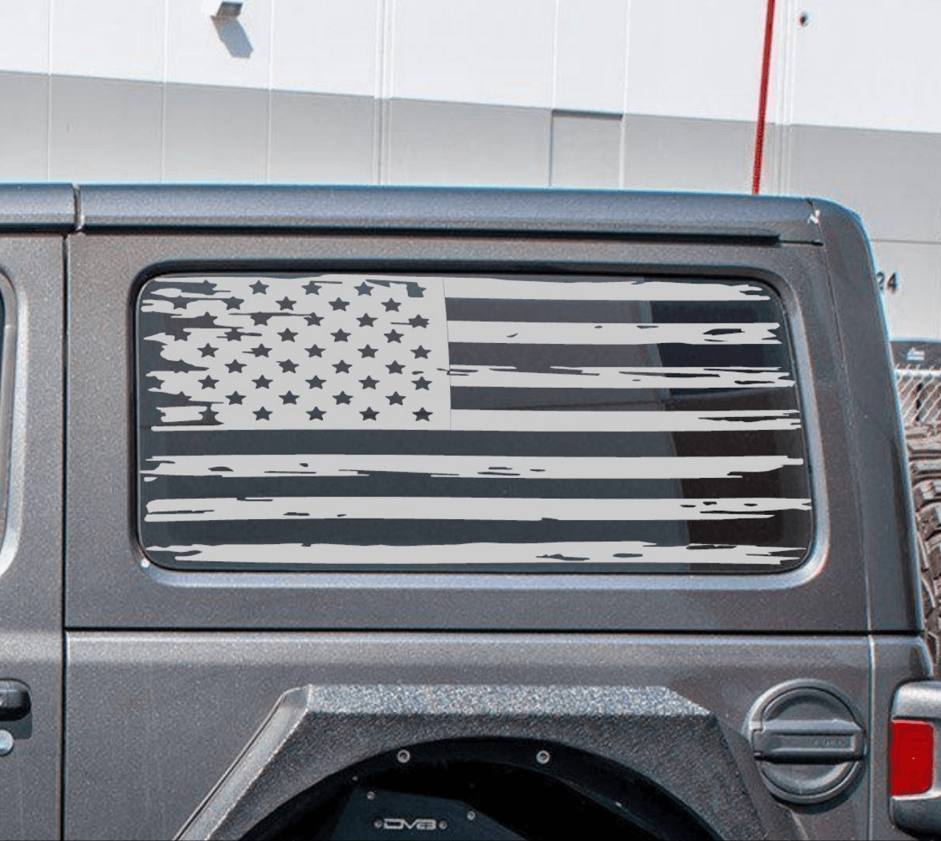 Set Of American Flag Vinyl Decal For Jeep Wrangler JL 2-Door Rear Side – US  PATRIOTS DESIGN