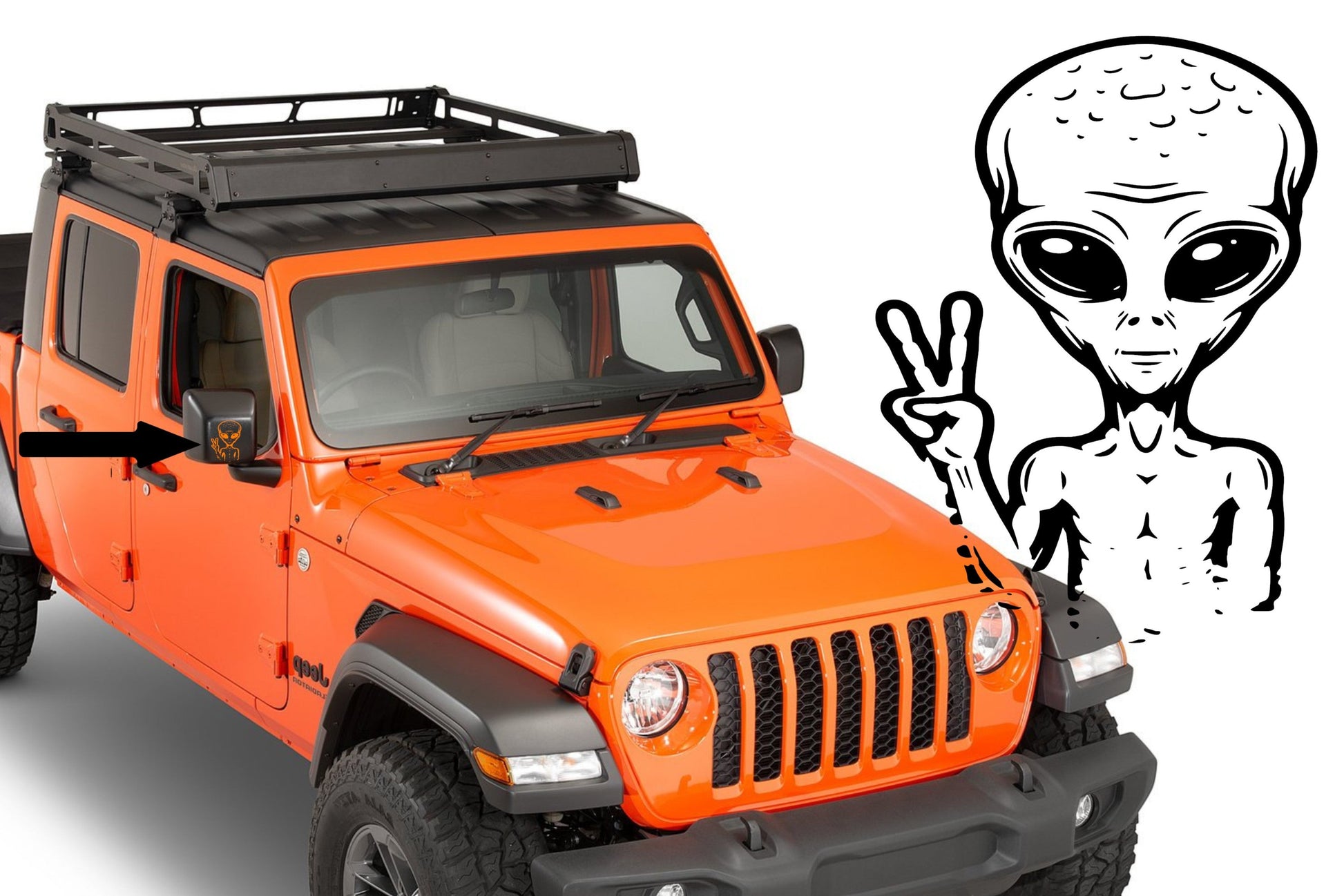 Alien Hand Wave Jeep Wave Jeepwave Jeepers Wave Peace Sign Decal Stick – US  PATRIOTS DESIGN