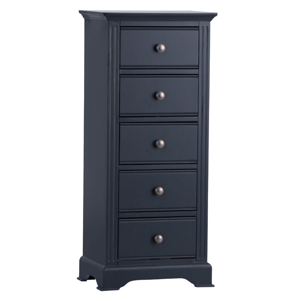 Banbury Midnight Grey Painted Small Bedside Table – Chiltern Oak Furniture