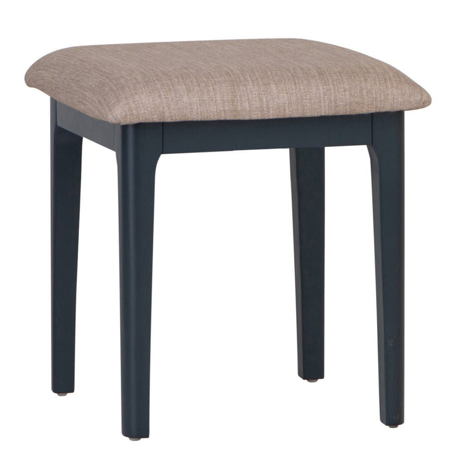 blue dressing table stool