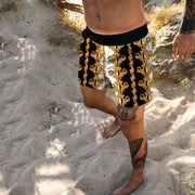 Casual baroque print beach shorts - manliy Shorts